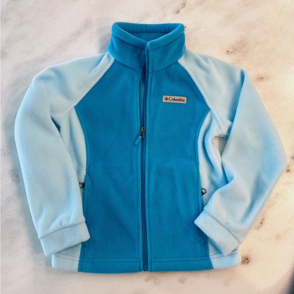 NWOT Columbia girls fleece jacket with pockets, size S (7/8)
